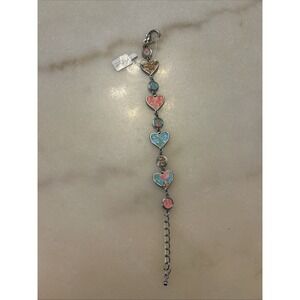 Viva Beads Coral Reef Heart Handmade Clay Beaded Jewelry Bracelet 7.5"-10"